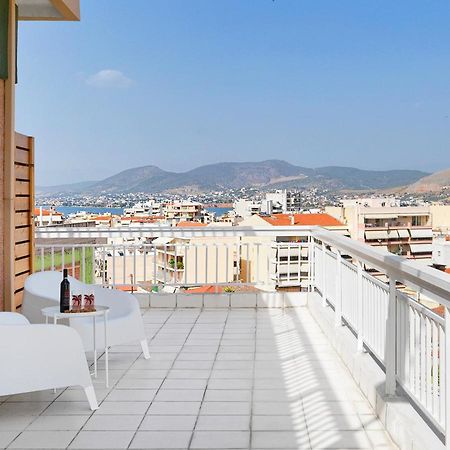 Modern Penthouse Overlooking Halkis Халкіда Екстер'єр фото