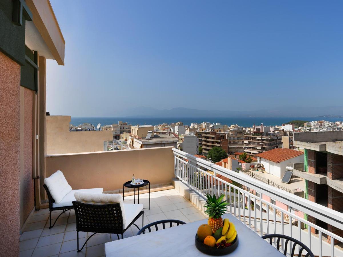 Modern Penthouse Overlooking Halkis Халкіда Екстер'єр фото